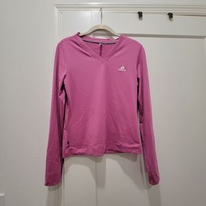 Adidas Clima365 Magenta Long Sleeve Workout Top